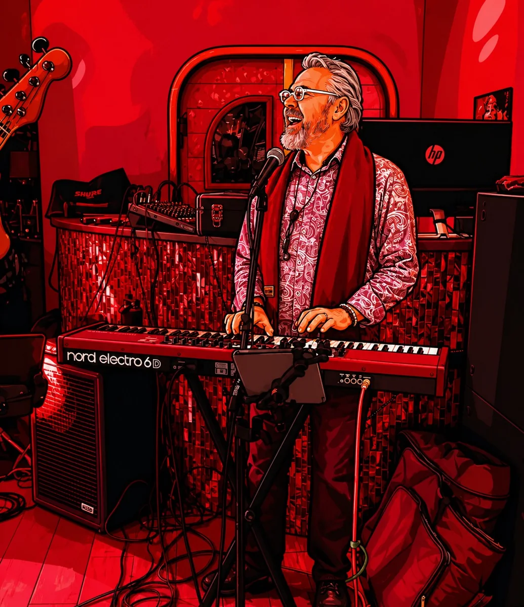 Aaron Alain Green performing with The 212 Band